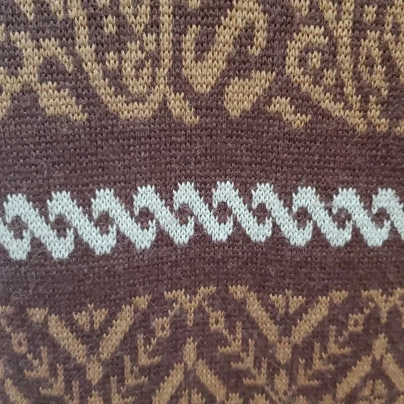 County Clothing Vintage Long Brown Vest Size Large - Picture 7 of 10